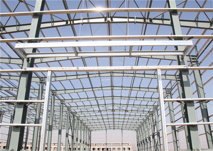 门式钢结构框架效果图 长80米,宽40米,高12米