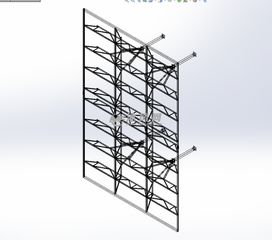 大型钢结构屋梁模型