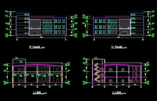 某市国企二层厂房钢结构设计CAD方案图纸下载 716.46K,rar格式 钢结构图纸